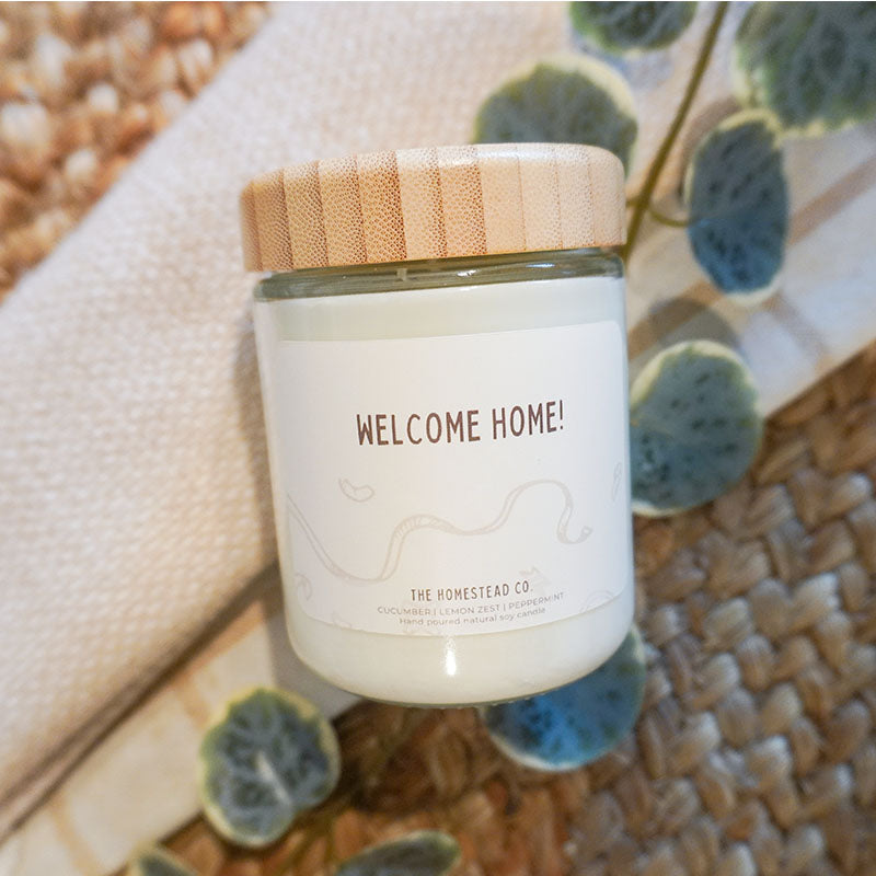 "Welcome Home" Gifting Candle