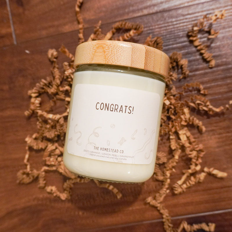 "Congrats" Gifting Candle