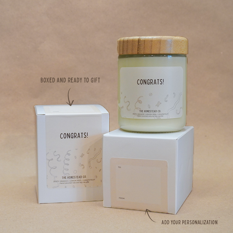 "Congrats" Gifting Candle