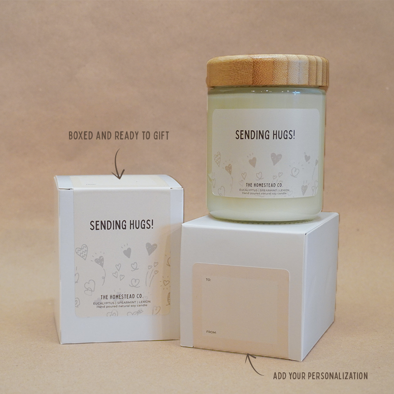 "Sending Hugs" Gifting Candle