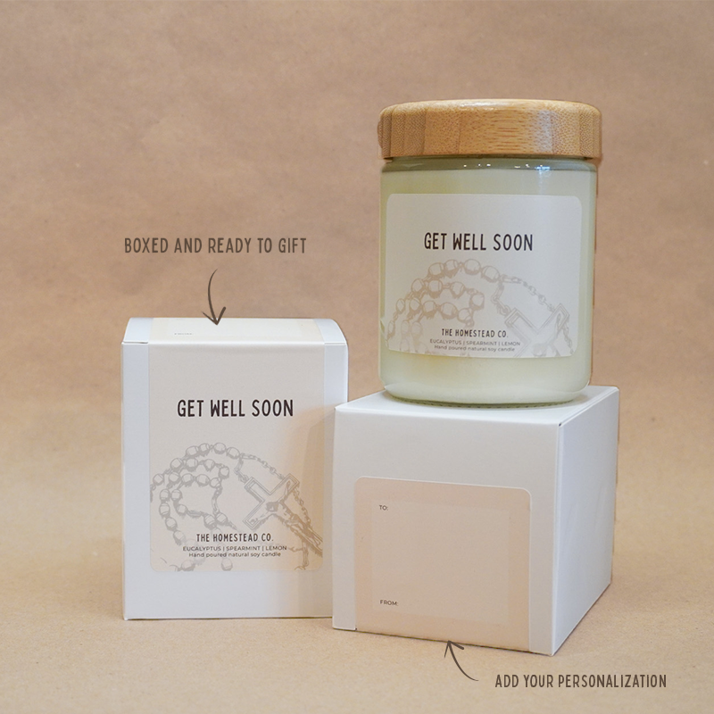"Get Well" Gifting Candle