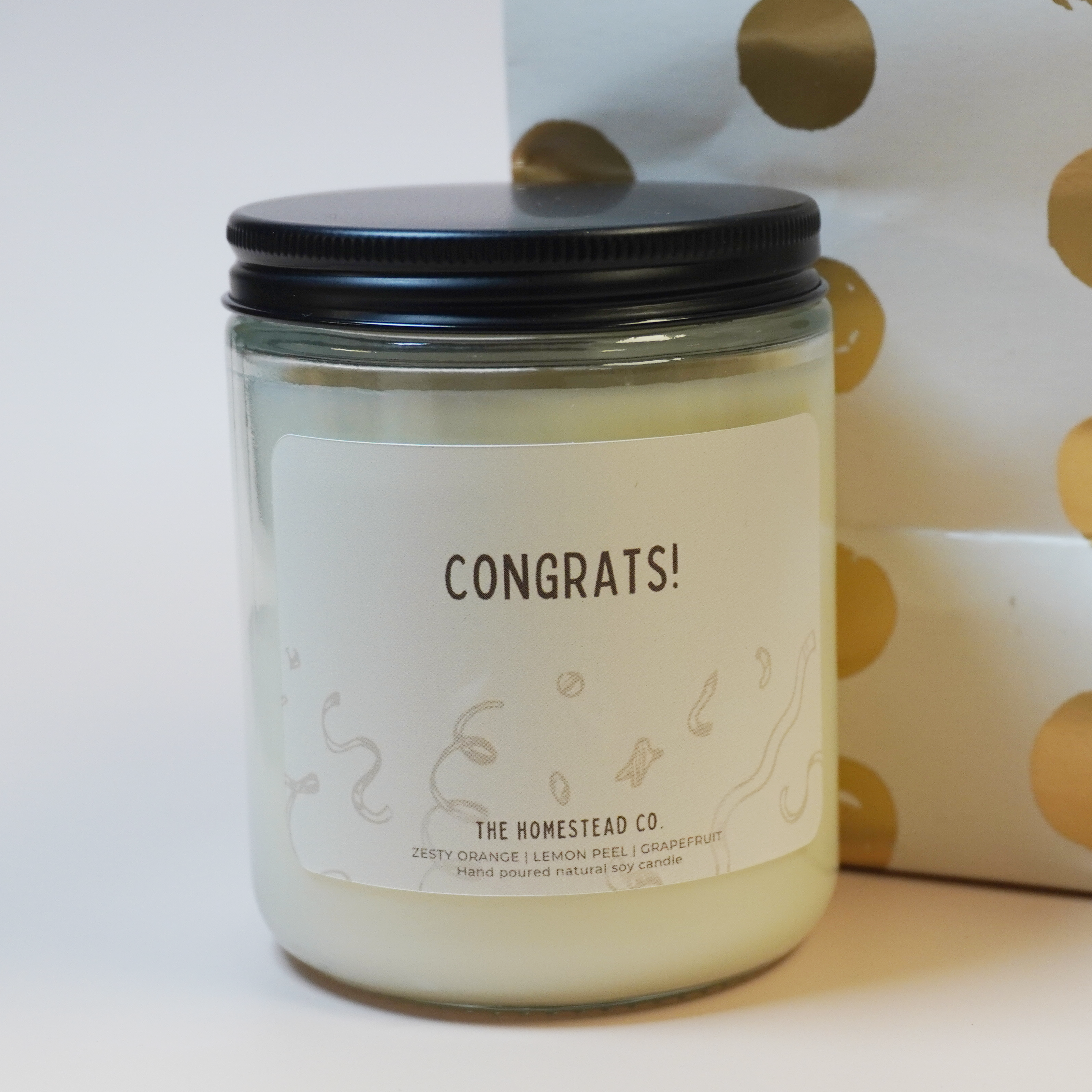 "Congrats" Gifting Candle