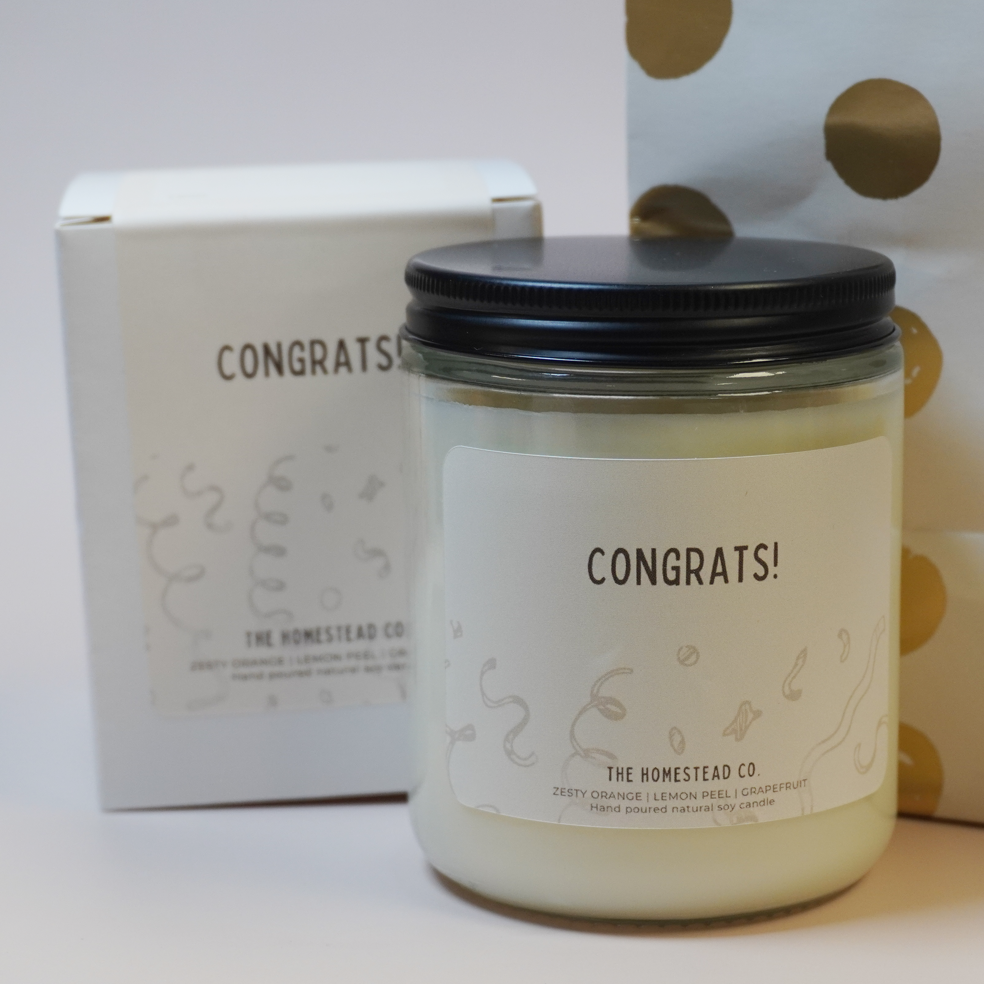"Congrats" Gifting Candle